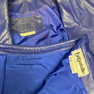 Bagatelle purple leather skirt 24 inch waist.21inch length.